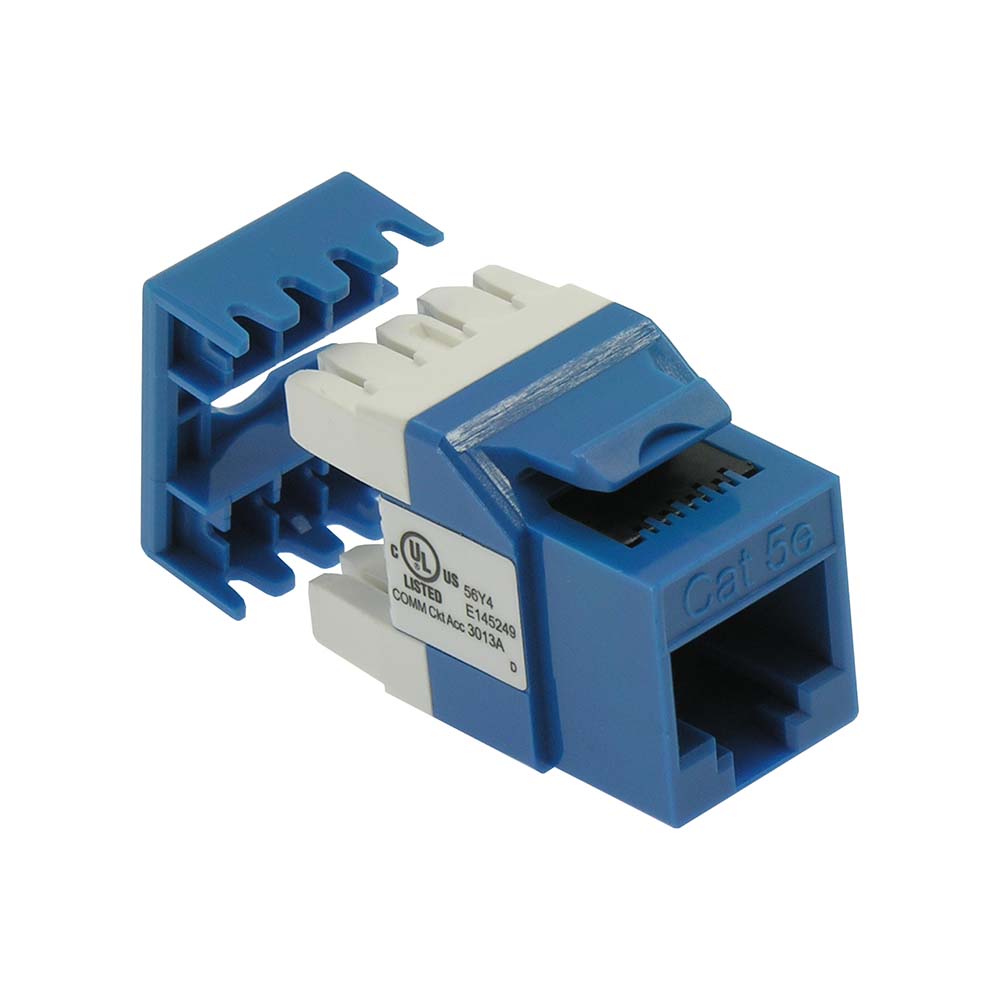 CAT5E RJ45 110 Type 180° Keystone Jack CAT5E RJ45 110 Type 180° Keystone Jack